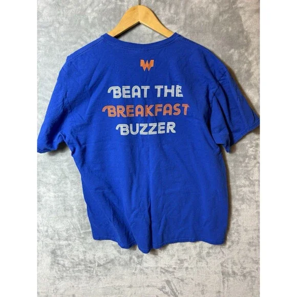 Whatamav Tshirt Whataburger Dallas Maverick Size XL Blue Breakfast Basketball - Picture 2 of 6